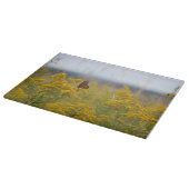 （昆虫）オオカバマダラ、モナークバタフライオンゴルデンロッド カッティングボード (角)