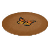 （昆虫）オオカバマダラ、モナークバタフライオンシエナ カッティングボード (角)