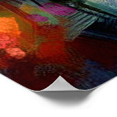 (昆虫)オオカバマダラ、モナークバタフライオンパープルバラアットサンセットフローラ ポスター (角)