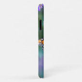 （昆虫）オオカバマダラ、モナークバタフライオンパープル薄紫花 Case-Mate iPhoneケース (裏面/右)
