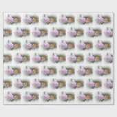 (昆虫)オオカバマダラ、モナークバタフライオンミルクウィード ラッピングペーパー (フラット)