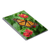 （昆虫）オオカバマダラ、モナークバタフライオンランタナ ノートブック (右側)