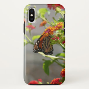 (昆虫)オオカバマダラ、モナークバタフライオンレッドバタフライブッシュ iPhone X ケース