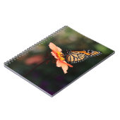 （昆虫）オオカバマダラ、モナークバタフライオンヴェルベナ&ダリア ノートブック (左側)