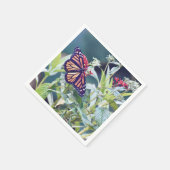 （昆虫）オオカバマダラ、モナークバタフライカスタムパーティーナプキン スタンダードカクテルナプキン (角)