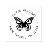 （昆虫）オオカバマダラ、モナークバタフライカスタム、住所スタンプ セルフインキングスタンプ (デザイン)