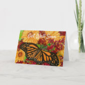 （昆虫）オオカバマダラ、モナークバタフライガーデン近く良くなる カード (正面)