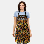 (昆虫)オオカバマダラ、モナークバタフライキスエプロン エプロン (着用した状態)