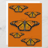 （昆虫）オオカバマダラ、モナークバタフライクラフト紙 (正面/裏面)