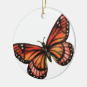 （昆虫）オオカバマダラ、モナークバタフライクリスマス飾り セラミックオーナメント (左)