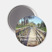 （昆虫）オオカバマダラ、モナークバタフライグローブ，ピスモビーチ, CA. マグネット (正面/裏面)