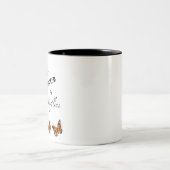 （昆虫）オオカバマダラ、モナークバタフライコーヒーマグ ツートーンマグカップ (中央)