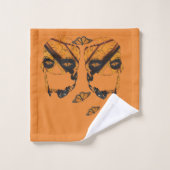 (昆虫)オオカバマダラ、モナークバタフライスカルタオルセットアートホームデコール バスタオルセット (ウォッシュタオル)