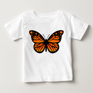 (昆虫)オオカバマダラ、モナークバタフライデザイン-ベビー素晴らしジャージーT-Shir ベビーTシャツ