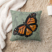 (昆虫)オオカバマダラ、モナークバタフライバイスリッパーウィンドウ クッション (ブランケット)