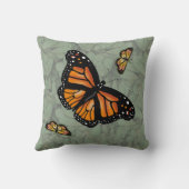 (昆虫)オオカバマダラ、モナークバタフライバイスリッパーウィンドウ クッション (裏面)