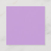 (昆虫)オオカバマダラ、モナークバタフライビジネスカード スクエア名刺 (裏面)