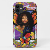 （昆虫）オオカバマダラ、モナークバタフライフェアリーパープルフローラ Case-Mate iPhoneケース (裏面)