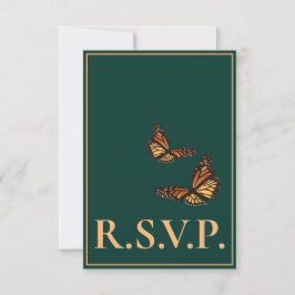 （昆虫）オオカバマダラ、モナークバタフライフォレストグリーンQRC RSVP