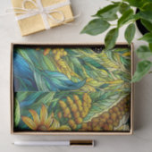 （昆虫）オオカバマダラ、モナークバタフライフローラステンドグラスのデカップージ 薄葉紙 (ギフト)