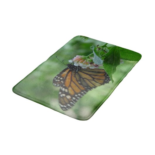 （昆虫）オオカバマダラ、モナークバタフライフローラバスマット バスマット (アングル)