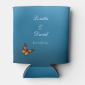 （昆虫）オオカバマダラ、モナークバタフライブグラデーションルー 缶クーラー (正面)