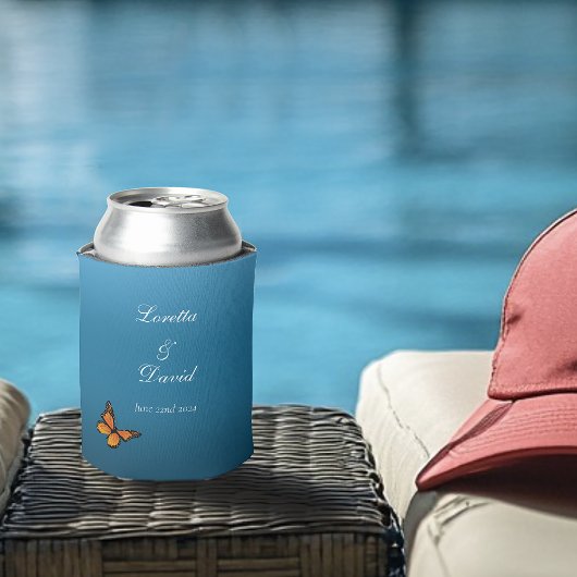 （昆虫）オオカバマダラ、モナークバタフライブグラデーションルー 缶クーラー