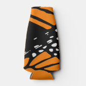 （昆虫）オオカバマダラ、モナークバタフライブラック – ホワイト – オレンジ適合 ボトルクーラー (正面)