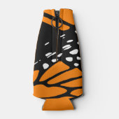 （昆虫）オオカバマダラ、モナークバタフライブラック – ホワイト – オレンジ適合 ボトルクーラー (裏面)