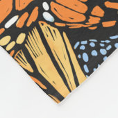 （昆虫）オオカバマダラ、モナークバタフライブランケット フリースブランケット (角)