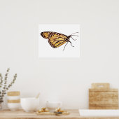 （昆虫）オオカバマダラ、モナークバタフライプリント ポスター (キッチン)
