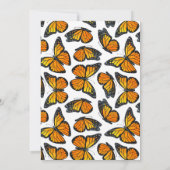 （昆虫）オオカバマダラ、モナークバタフライベビーシャワー招待状 招待状 (裏面)