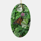（昆虫）オオカバマダラ、モナークバタフライペンシルスケッチ自然オーナメント セラミックオーナメント (右)