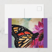 (昆虫)オオカバマダラ、モナークバタフライポストカード ポストカード (正面/裏面)