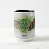 （昆虫）オオカバマダラ、モナークバタフライマグ マグカップ (中央)