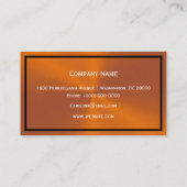 （昆虫）オオカバマダラ、モナークバタフライミニマリスト 名刺 (裏面)