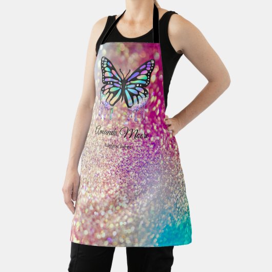 (昆虫)オオカバマダラ、モナークバタフライライフコーチホログラフィックドリップスapr エプロン (インサイチュ)