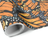 （昆虫）オオカバマダラ、モナークバタフライラッピング紙 ラッピングペーパー (ロールコーナー)