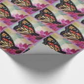 （昆虫）オオカバマダラ、モナークバタフライラッピング紙 ラッピングペーパー (角)