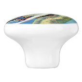 （昆虫）オオカバマダラ、モナークバタフライレッドヘアヴィンテージ妖精 セラミックノブ (側面)