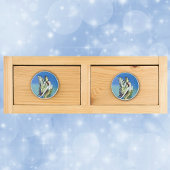 (昆虫)オオカバマダラ、モナークバタフライレッドヘアヴィンテージ妖精 セラミックノブ