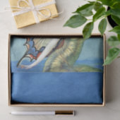 （昆虫）オオカバマダラ、モナークバタフライレッドヘアヴィンテージ妖精 薄葉紙 (ギフト)