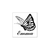 （昆虫）オオカバマダラ、モナークバタフライ名前をカスタムする ラバースタンプ (インプリント)