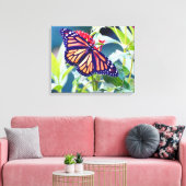 （昆虫）オオカバマダラ、モナークバタフライ撮影壁デコールキャンバス キャンバスプリント (インサイチュ (リビング))