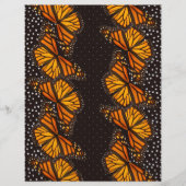 （昆虫）オオカバマダラ、モナークバタフライ点々のあるスイスアーツ&クラフト紙 (正面)