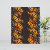 （昆虫）オオカバマダラ、モナークバタフライ点々のあるスイスアーツ&クラフト紙 (スタンド正面)