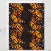 （昆虫）オオカバマダラ、モナークバタフライ点々のあるスイスアーツ&クラフト紙 (正面/裏面)