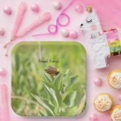 （昆虫）オオカバマダラ、モナークバタフライ紙プレート ペーパープレート (パーティー)