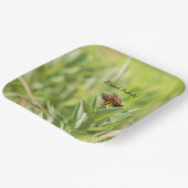 （昆虫）オオカバマダラ、モナークバタフライ紙プレート ペーパープレート (傾斜あり)