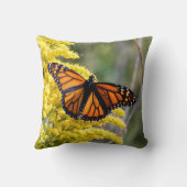 （昆虫）オオカバマダラ、モナークバタフライ装飾用クッション クッション (裏面)